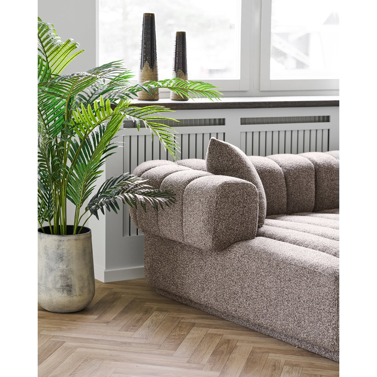 Jarle Sofa mit Récamiere links – Braun – Ansicht 8