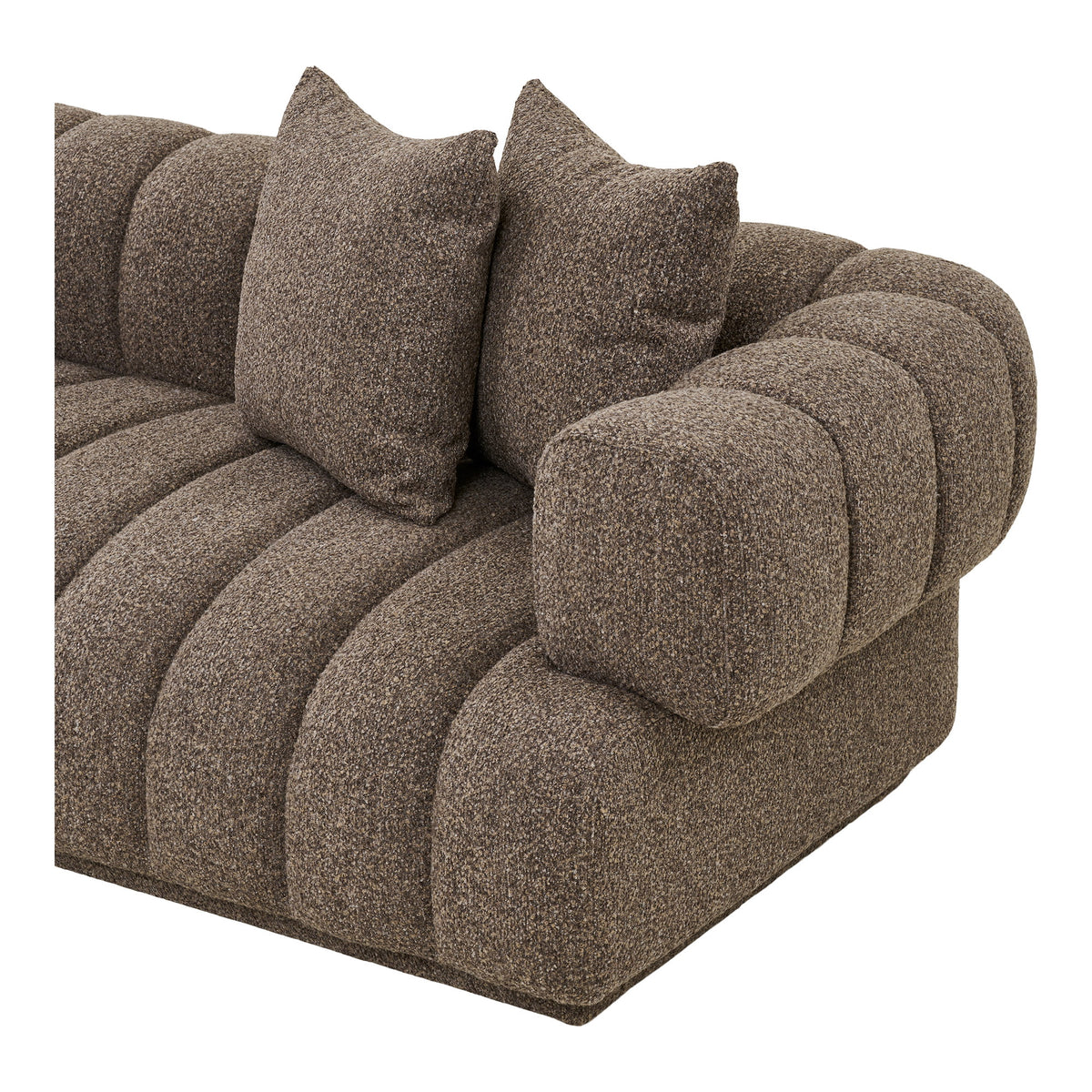 Jarle Sofa mit Récamiere links – Braun – Ansicht 3