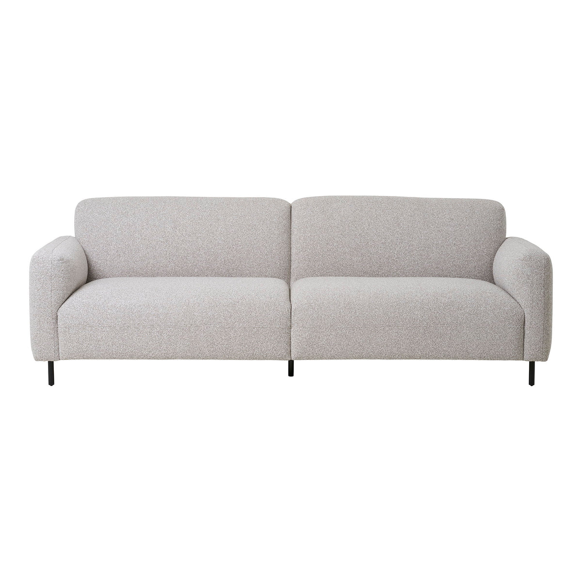 Mona 3-Sitzer-Sofa – Bouclé Hellgrau von Luiva Living