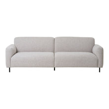 Mona 3-Sitzer-Sofa – Bouclé Hellgrau von Luiva Living