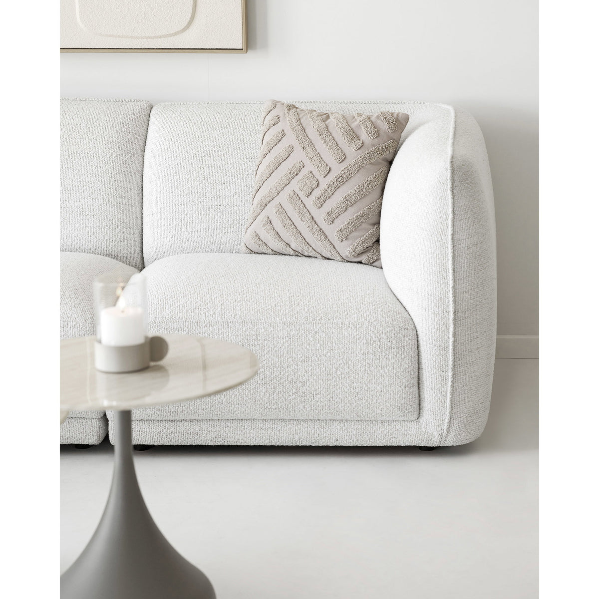 Ilvy Sofa mit Récamiere links – Cremeweiß – Ansicht 9