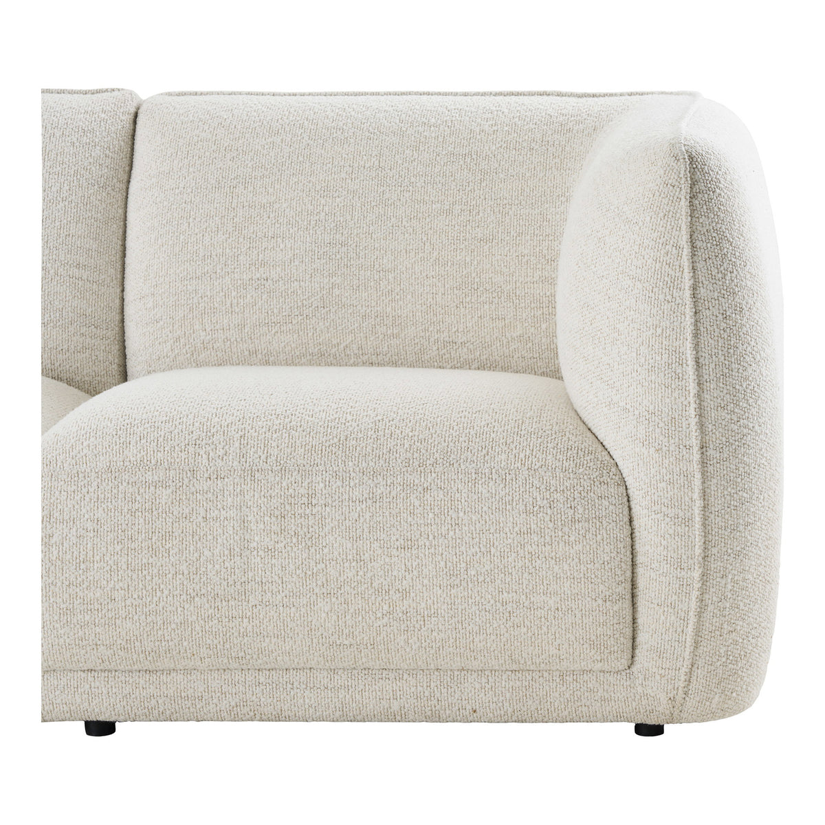 Ilvy Sofa mit Récamiere links – Cremeweiß – Ansicht 3