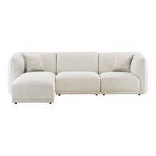 Ilvy Sofa mit Récamiere links – Cremeweiß von Luiva Living