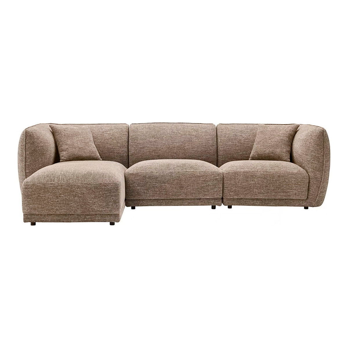 Ilvy Sofa mit Récamiere links – Braun von Luiva Living