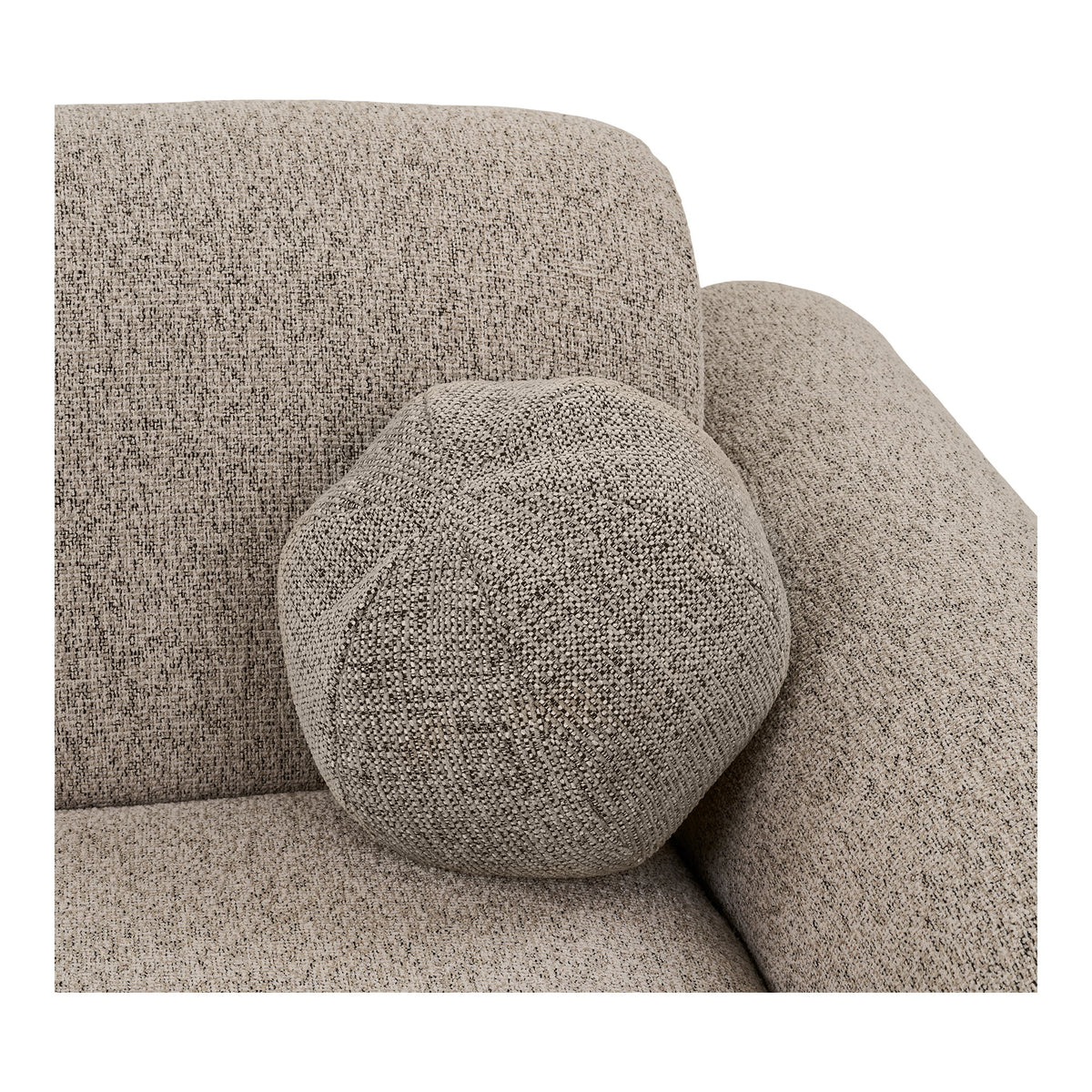 Samu Sofa mit Récamiere links – Steingrau – Ansicht 4