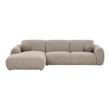 Samu Sofa mit Récamiere links – Steingrau von Luiva Living