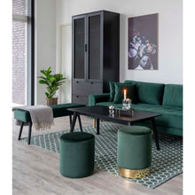 Ugo 2,5-Sitzer-Sofa – Samt Dunkelgrün, Beine Natur – Ansicht 6