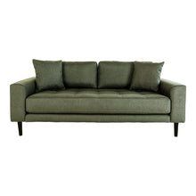 Ugo 2,5-Sitzer-Sofa – Olivgrün, Beine Schwarz von Luiva Living