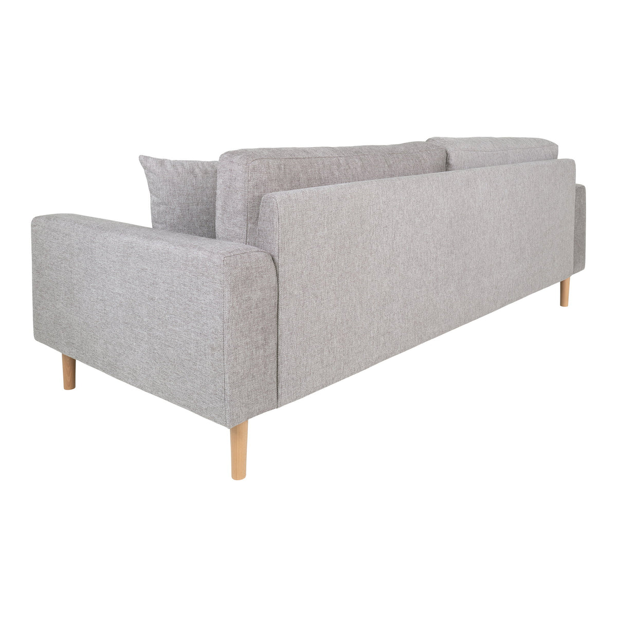 Ugo 3-Sitzer-Sofa – Hellgrau, Beine Natur – Ansicht 4
