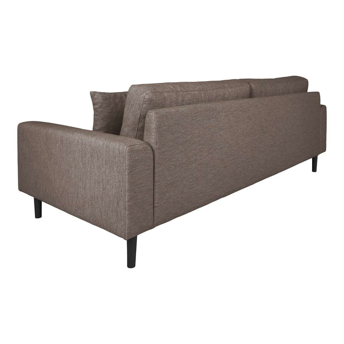 Ugo 3-Sitzer-Sofa – Braun, Beine Schwarz – Ansicht 4