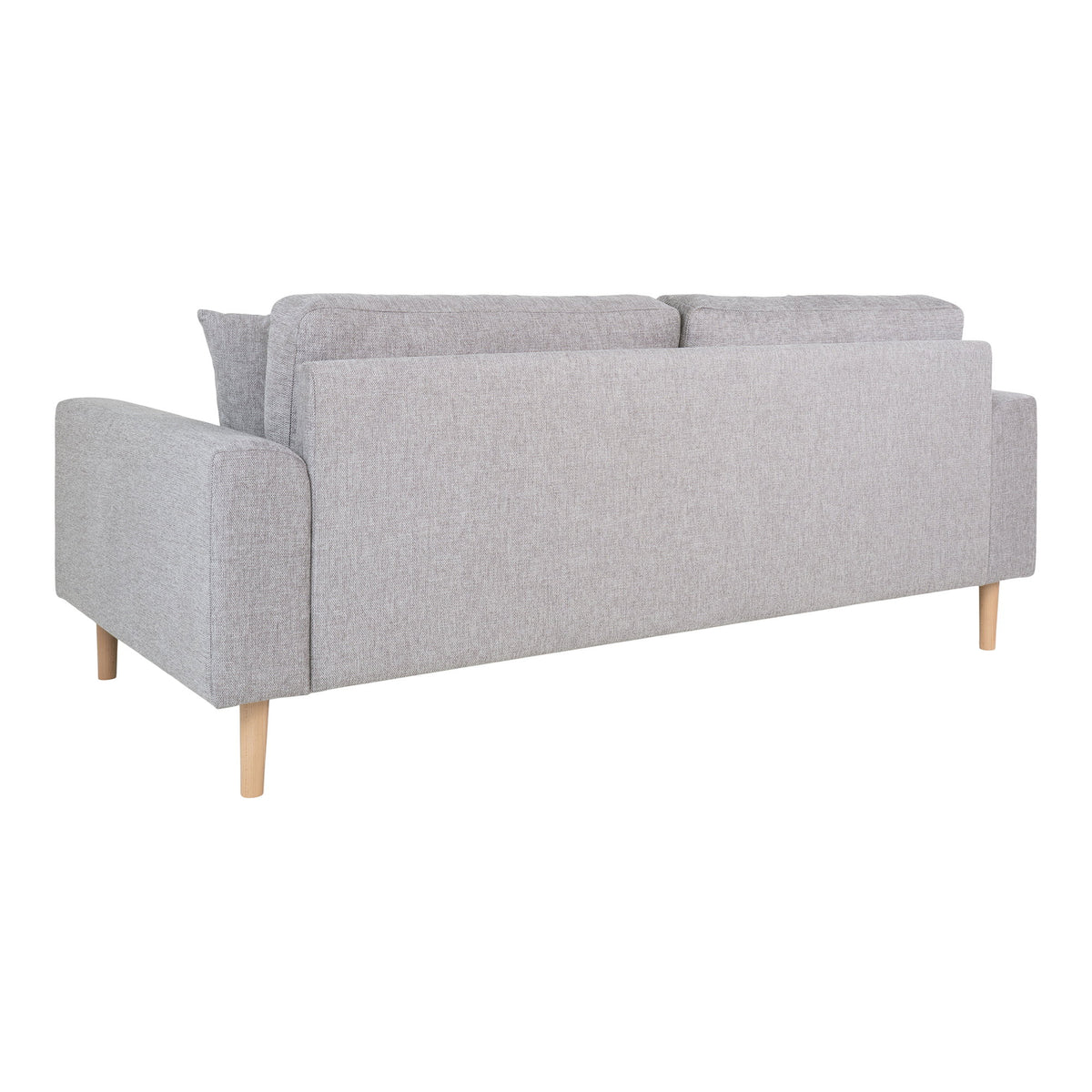Ugo 2,5-Sitzer-Sofa – Hellgrau, Beine Natur – Ansicht 3