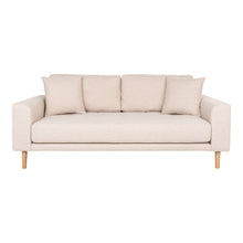 Ugo 2,5-Sitzer-Sofa – Sand, Beine Natur von Luiva Living