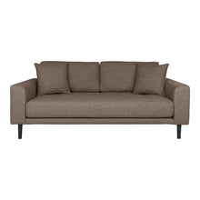 Ugo 2,5-Sitzer-Sofa – Braun, Beine Schwarz von Luiva Living