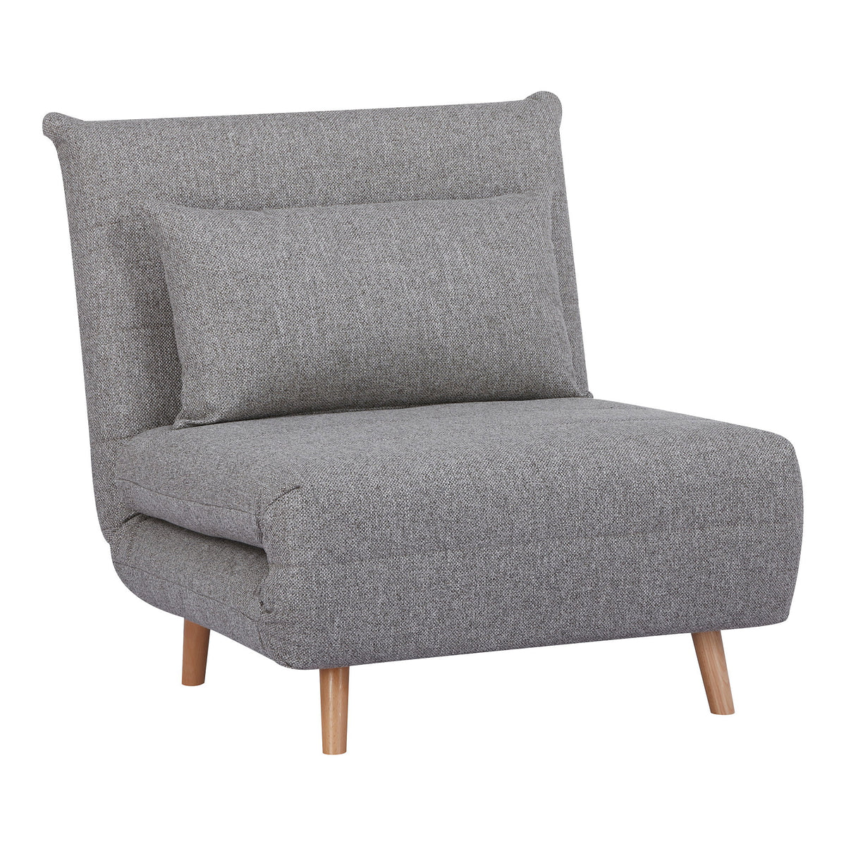 Jorik Schlafsofa – Grau, Beine Natur – Ansicht 3