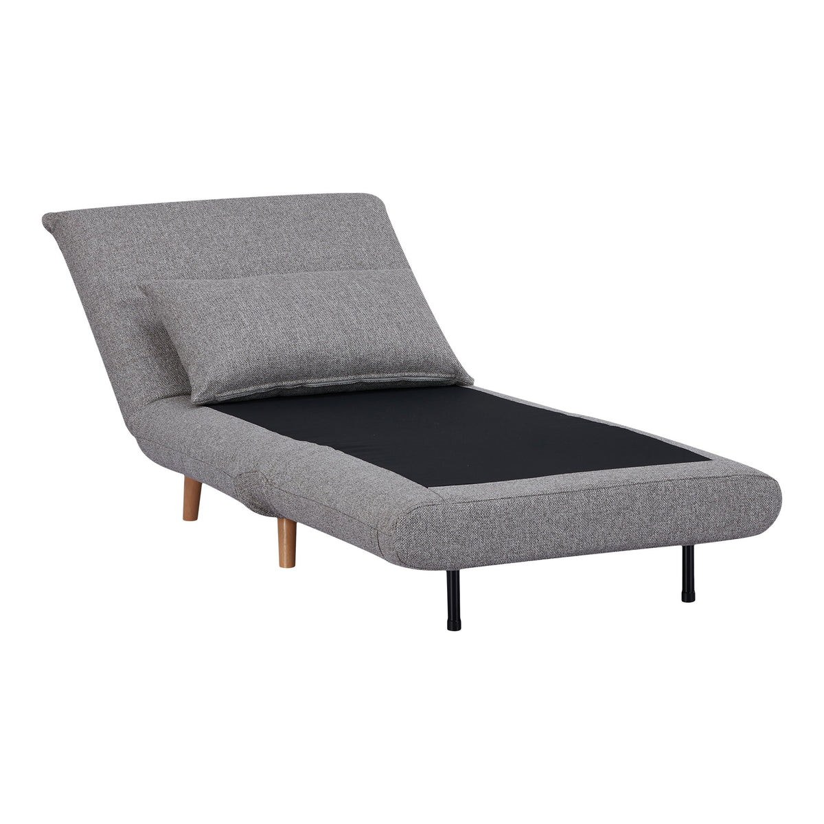 Jorik Schlafsofa – Grau, Beine Natur – Ansicht 7