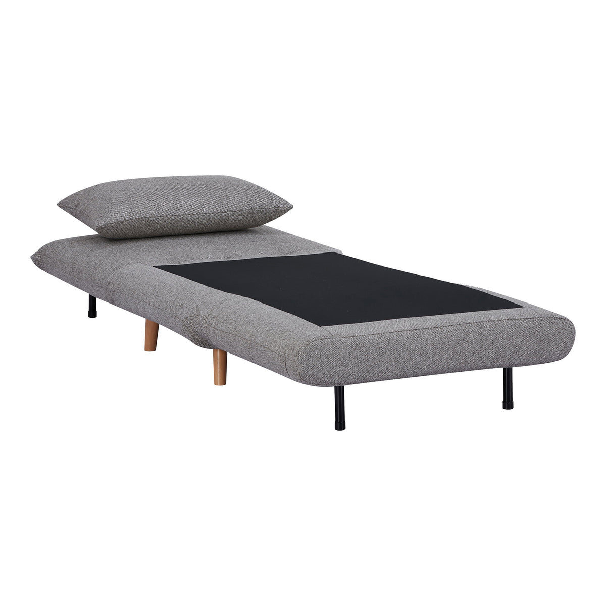 Jorik Schlafsofa – Grau, Beine Natur – Ansicht 8