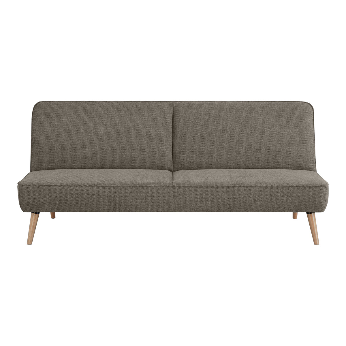 Mette Schlafsofa – Braun, Beine Natur von Luiva Living