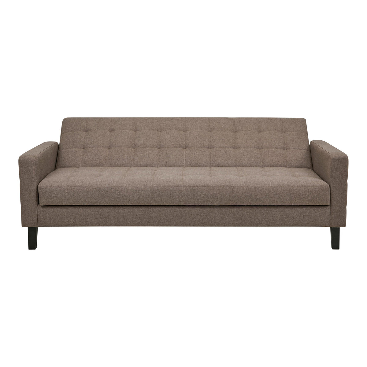 Liva Schlafsofa mit Stauraum – Braun, Beine Schwarz – Ansicht 2