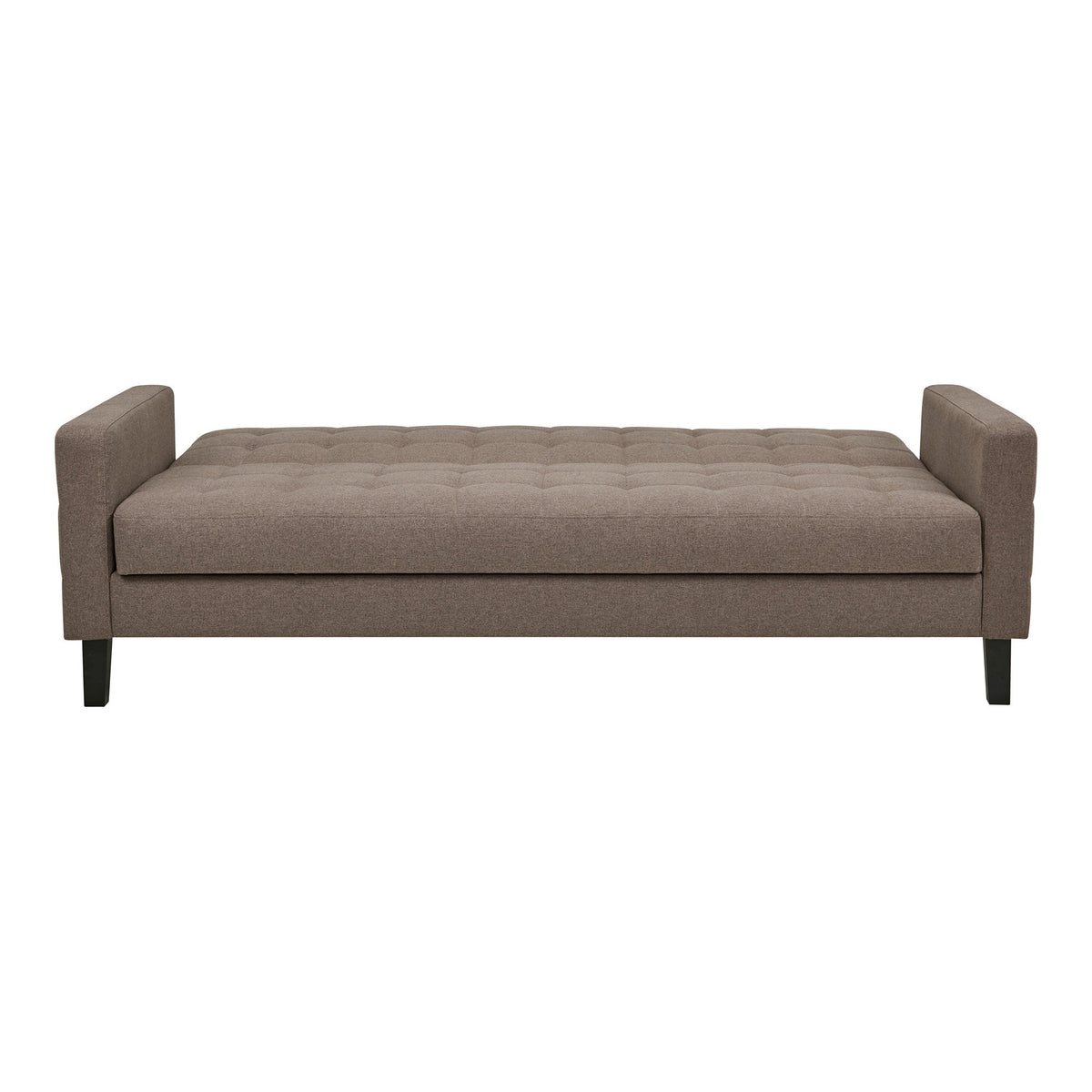 Liva Schlafsofa mit Stauraum – Braun, Beine Schwarz – Ansicht 3