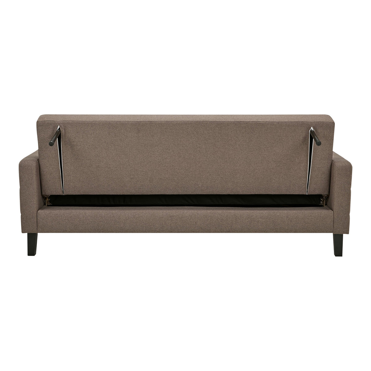 Liva Schlafsofa mit Stauraum – Braun, Beine Schwarz – Ansicht 6