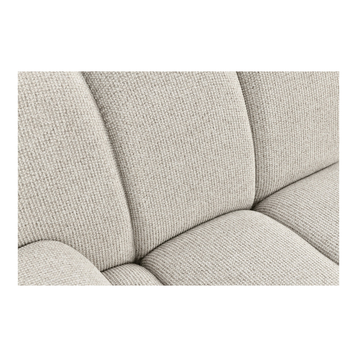 Betty 2,5-Sitzer-Modulsofa mit Pouf rechts – Sand – Ansicht 3
