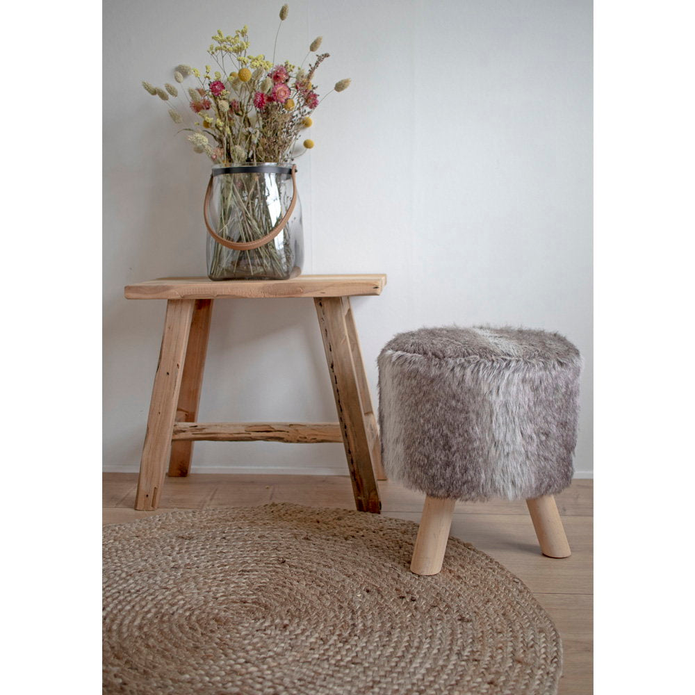 Moa Sitzbank – Teak Natur, 50 × 25 × 45 cm – Ansicht 6