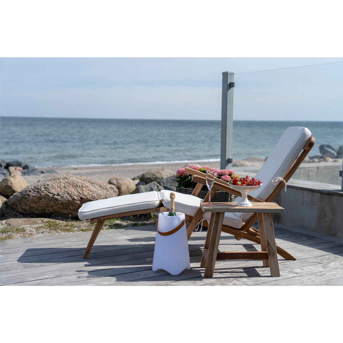 Moa Sitzbank – Teak Natur, 50 × 25 × 45 cm – Ansicht 9