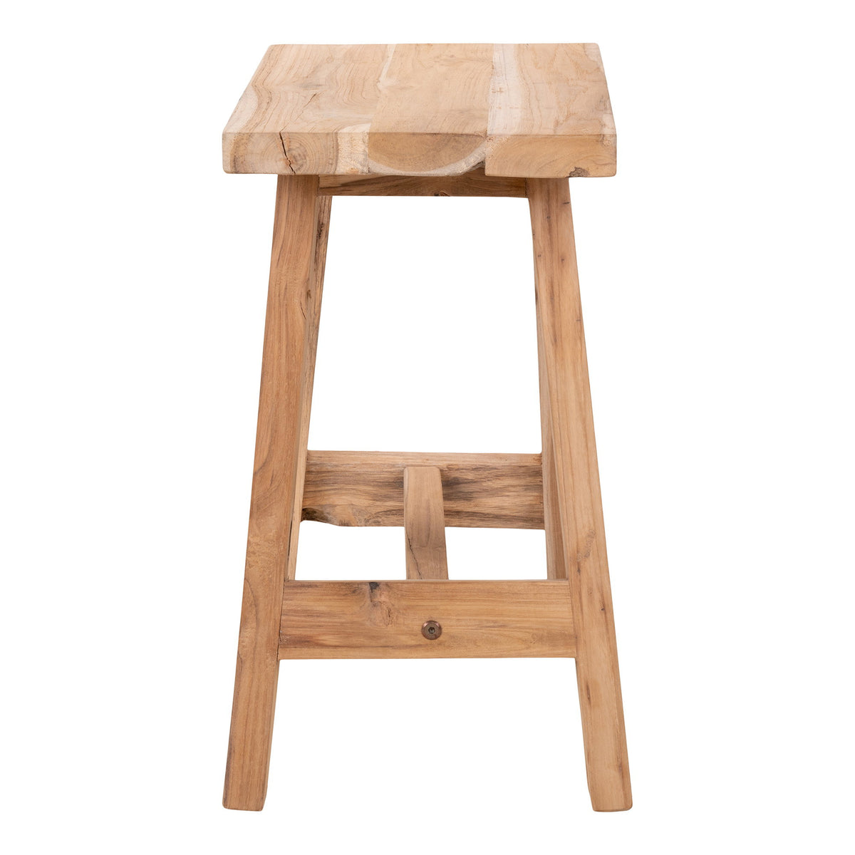 Moa Sitzbank – Teak Natur, 50 × 25 × 45 cm – Ansicht 3