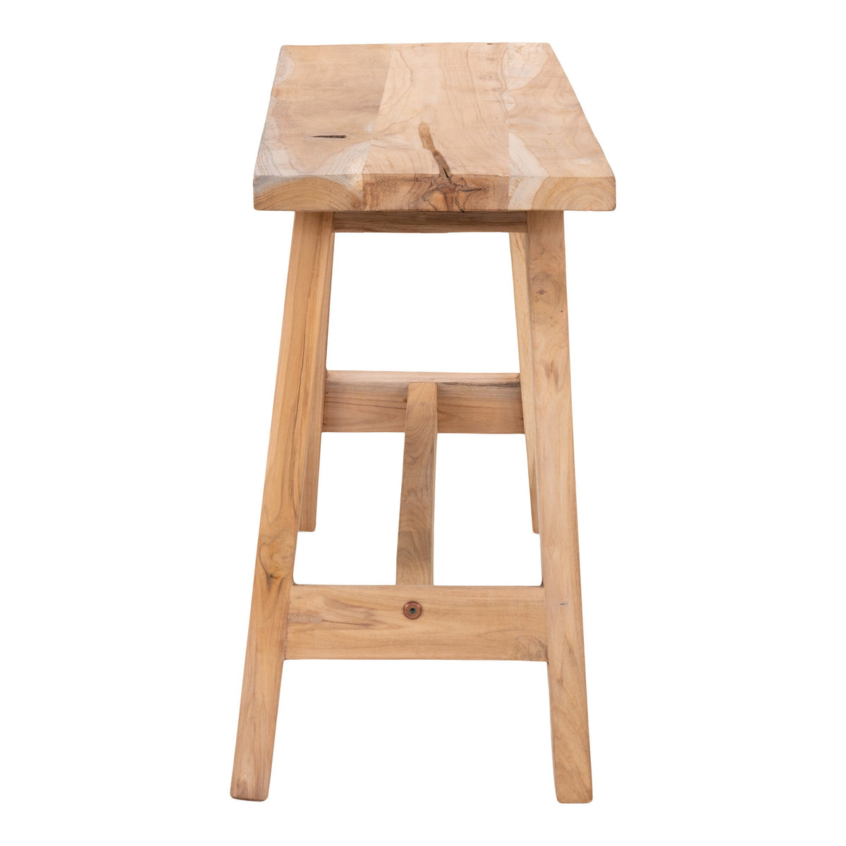 Moa Sitzbank – Teak Natur, 90 × 25 × 45 cm – Ansicht 3