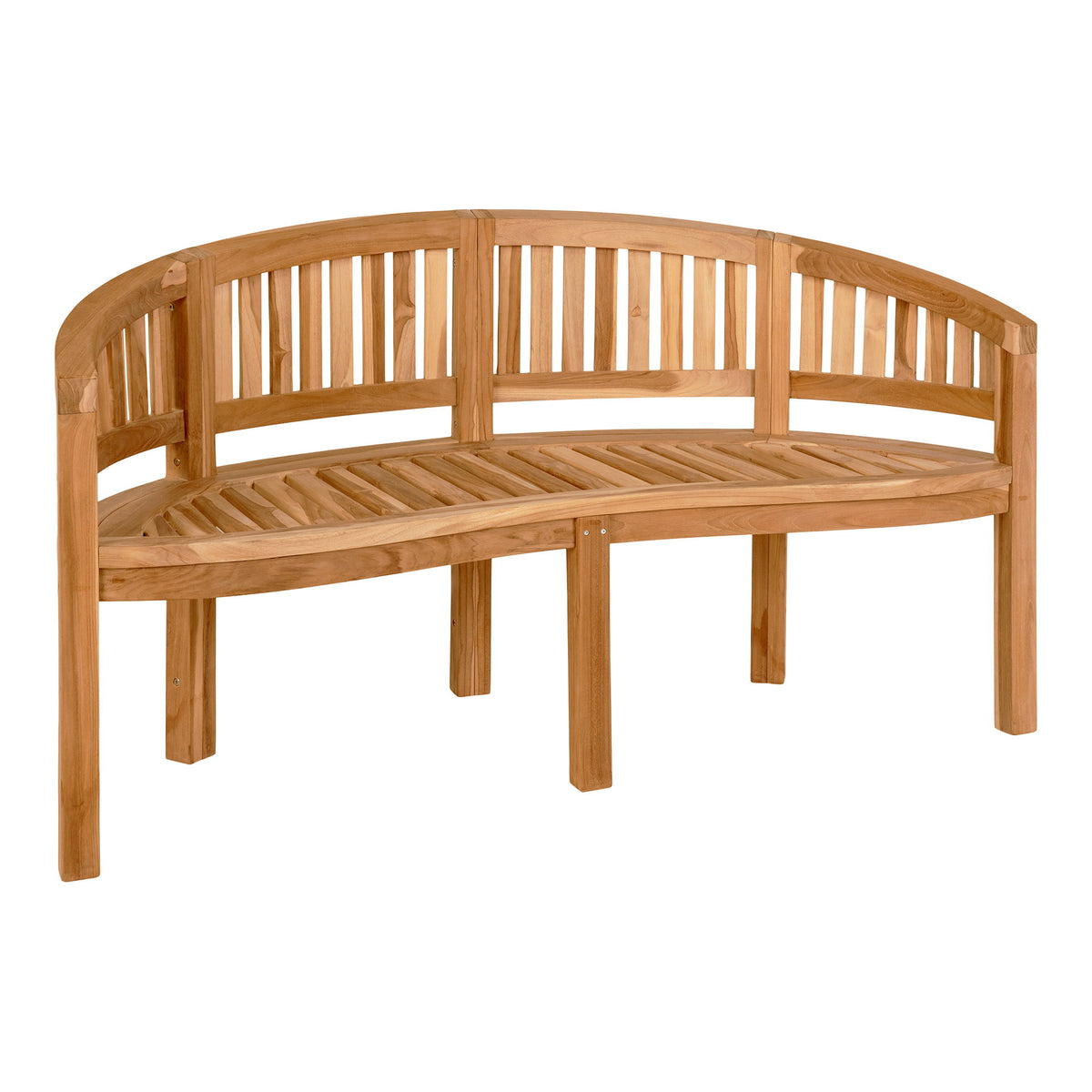 Tjark Sitzbank – Teak Natur, 150 × 60 × 85 cm von Luiva Living