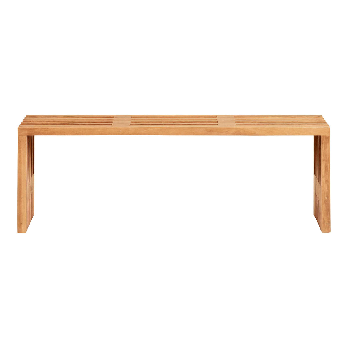 Linn Sitzbank – Teak Natur, 140 × 35 × 48 cm – Ansicht 2
