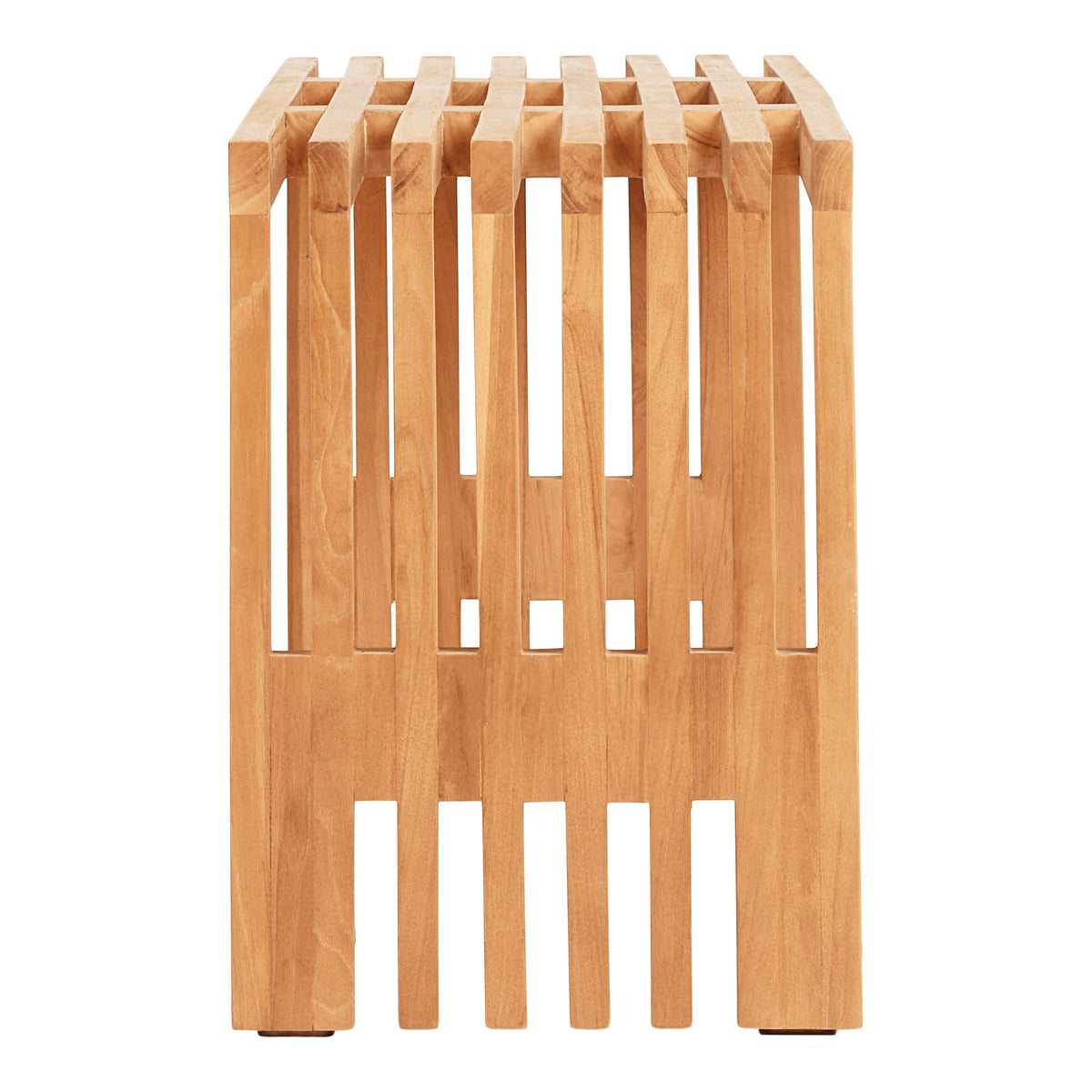 Linn Sitzbank – Teak Natur, 140 × 35 × 48 cm – Ansicht 3