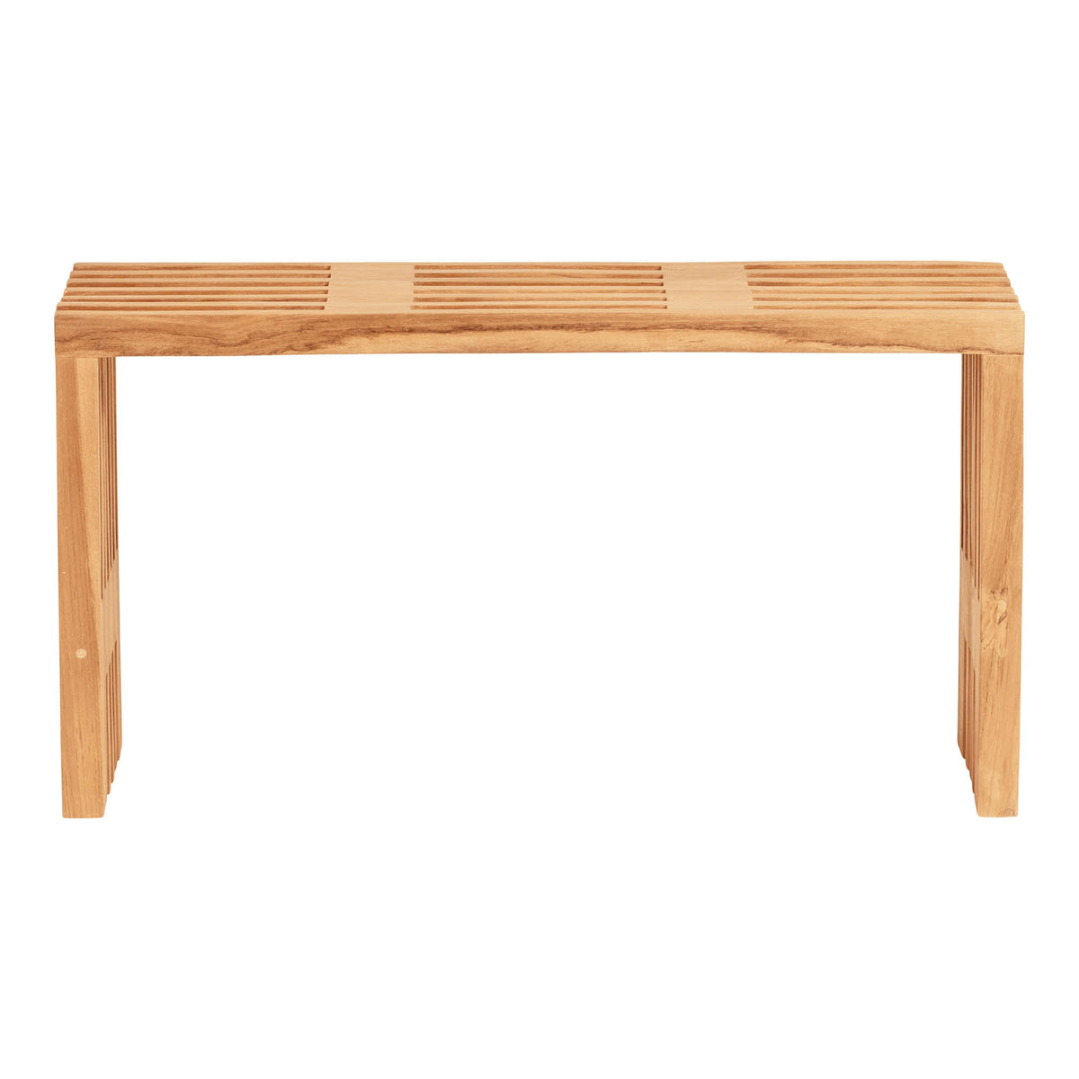 Linn Sitzbank – Teak Natur, 90 × 30 × 49 cm – Ansicht 2