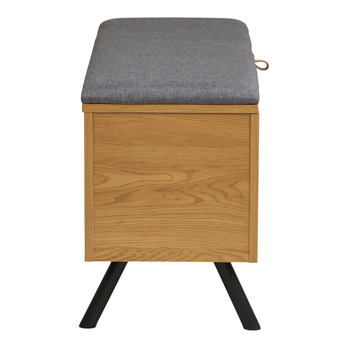 Simon Sitzbank mit Stauraum – Eichenoptik Natur, 92 × 33 × 48 cm – Ansicht 6
