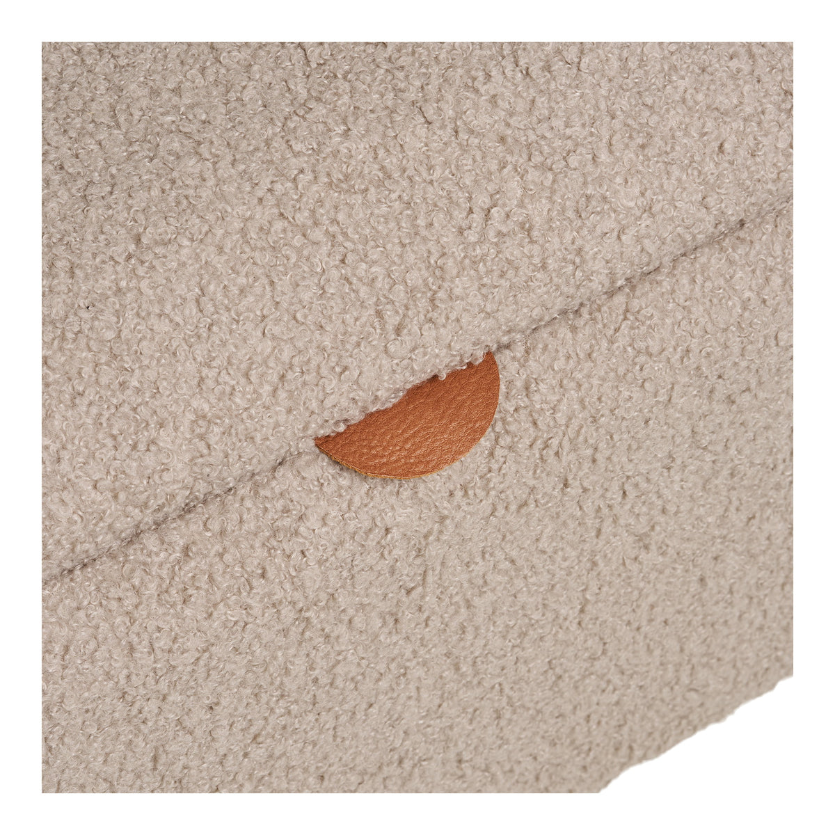 Mads Sitzbank mit Stauraum – Bouclé Beige, 95 × 37 × 45 cm – Ansicht 7