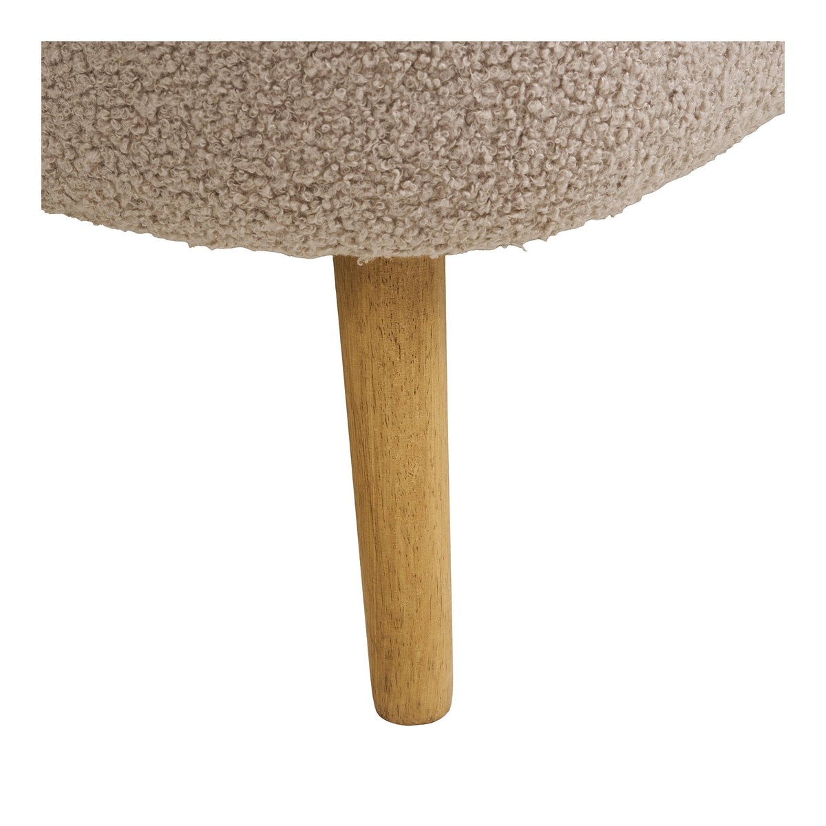 Mads Sitzbank mit Stauraum – Bouclé Beige, 95 × 37 × 45 cm – Ansicht 8