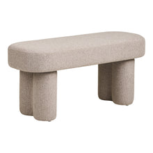 Adrian Sitzbank – Stoff Sand, 95 × 36 × 45 cm von Luiva Living