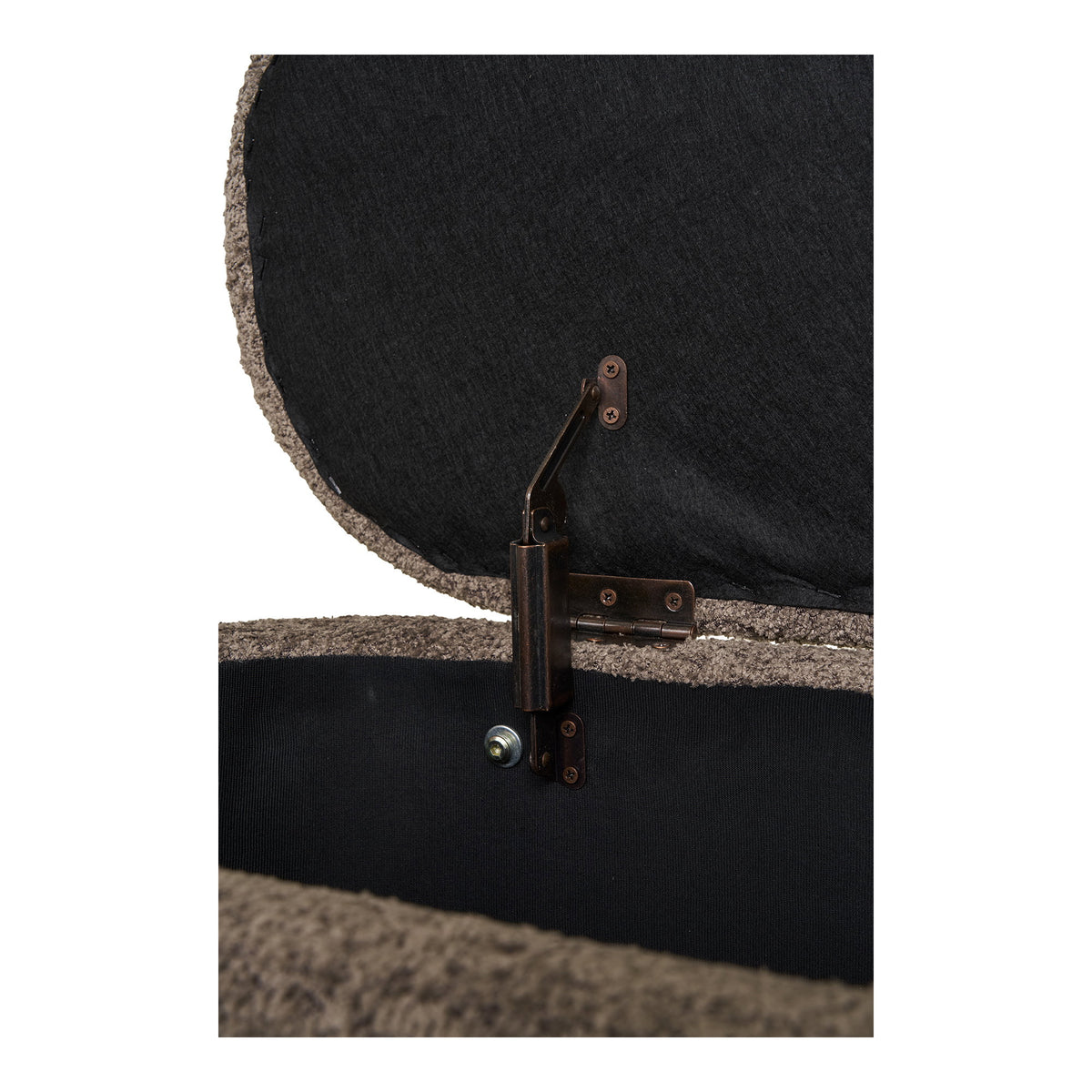 Max Sitzbank mit Stauraum – Braun/Natur, 97 × 40 × 48 cm – Ansicht 7