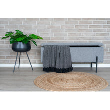 Sixten Sitzbank mit Stauraum – Hellgrau, 95 × 36,5 × 43 cm – Ansicht 4