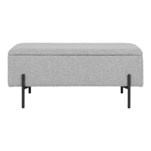 Sixten Sitzbank mit Stauraum – Hellgrau, 95 × 36,5 × 43 cm von Luiva Living
