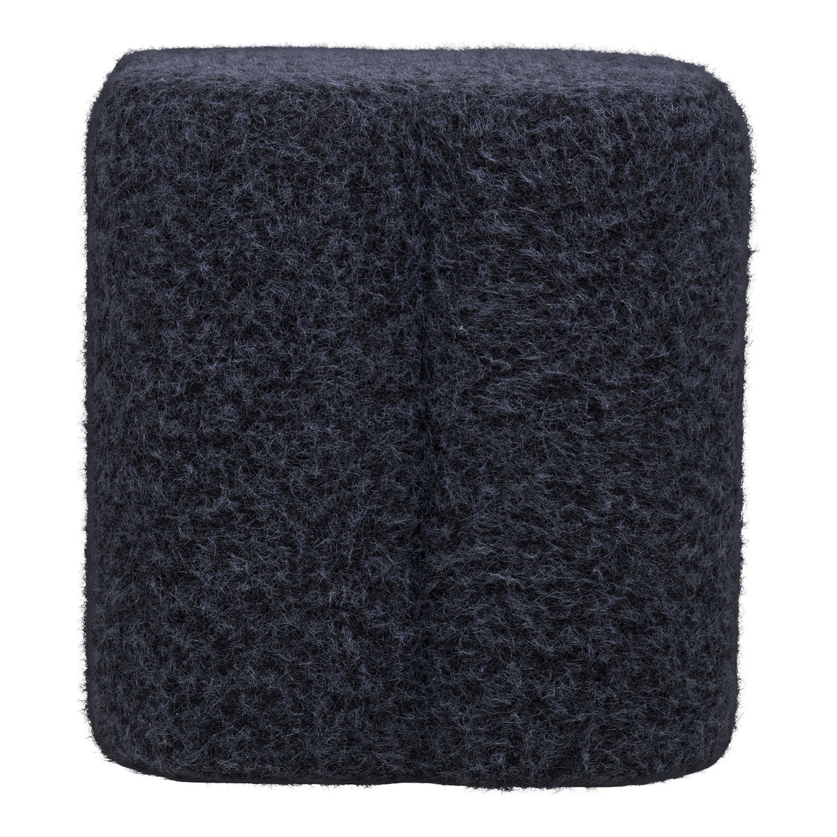 Viggo Pouf – Blau, ø 42 × 38 cm – Ansicht 2