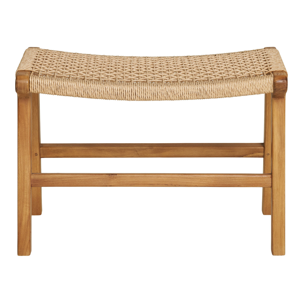 Sune Fußhocker – Teak Natur, 60 × 40 × 42 cm – Ansicht 2