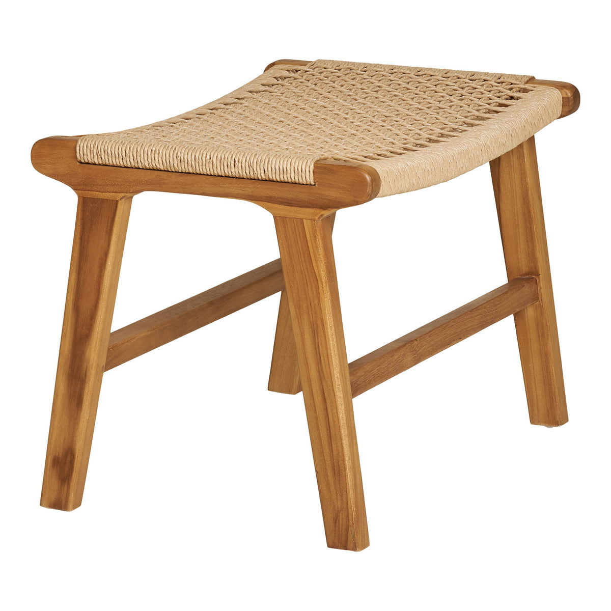Sune Fußhocker – Teak Natur, 60 × 40 × 42 cm – Ansicht 3