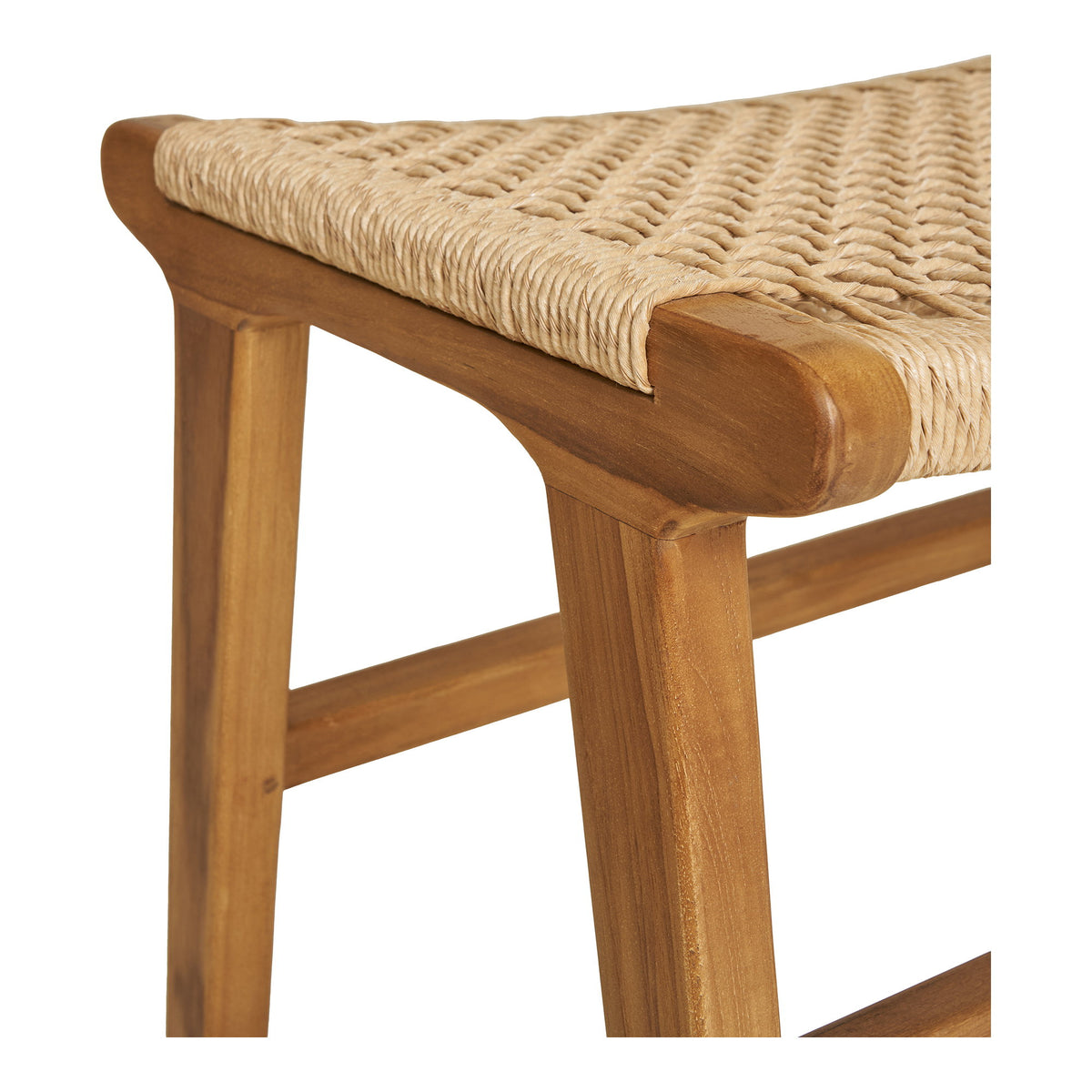 Sune Fußhocker – Teak Natur, 60 × 40 × 42 cm – Ansicht 4