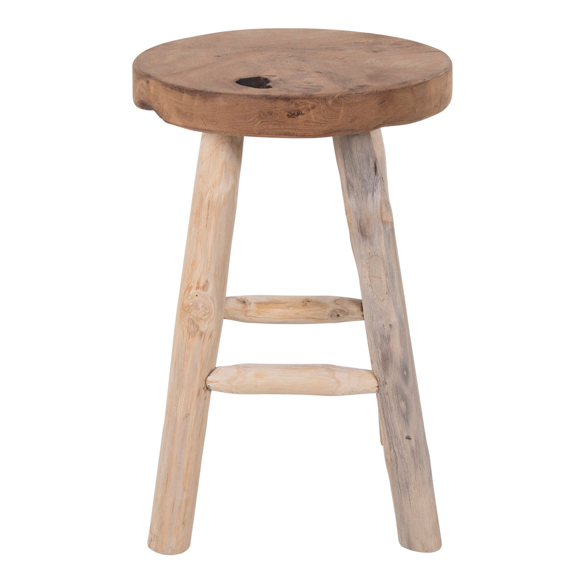 Emil Hocker – Teak Natur, ø 30 × 45 cm von Luiva Living