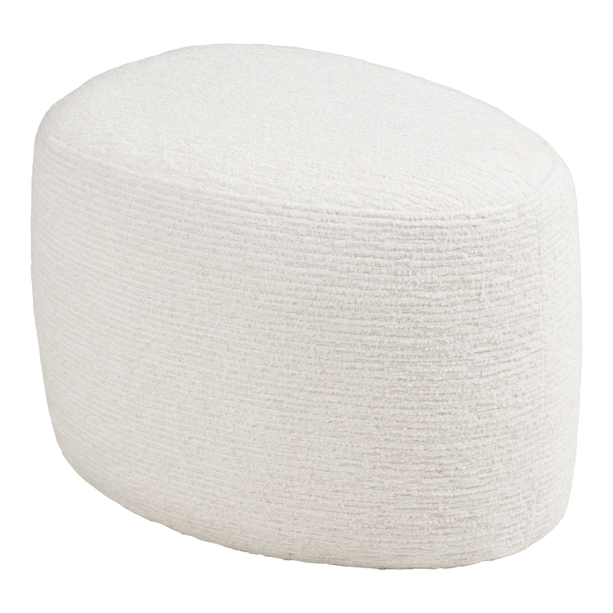 Frode Pouf – Cremeweiß, 55 × 40 × 39 cm – Ansicht 2