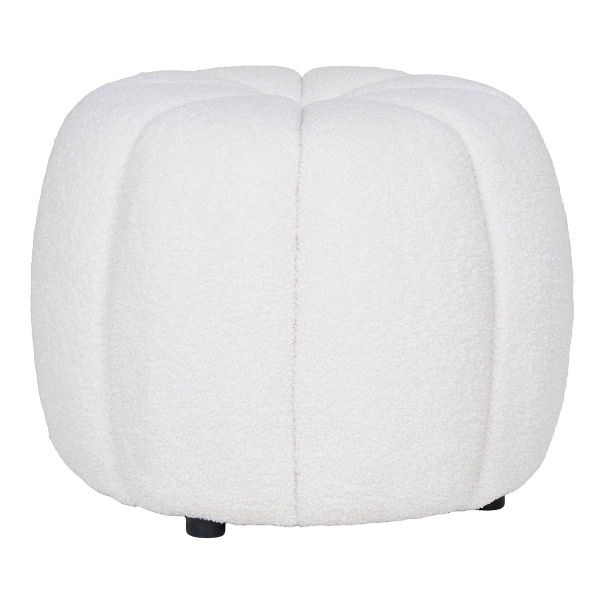 Nova Pouf – Cremeweiß, ø 48 × 38 cm – Ansicht 2