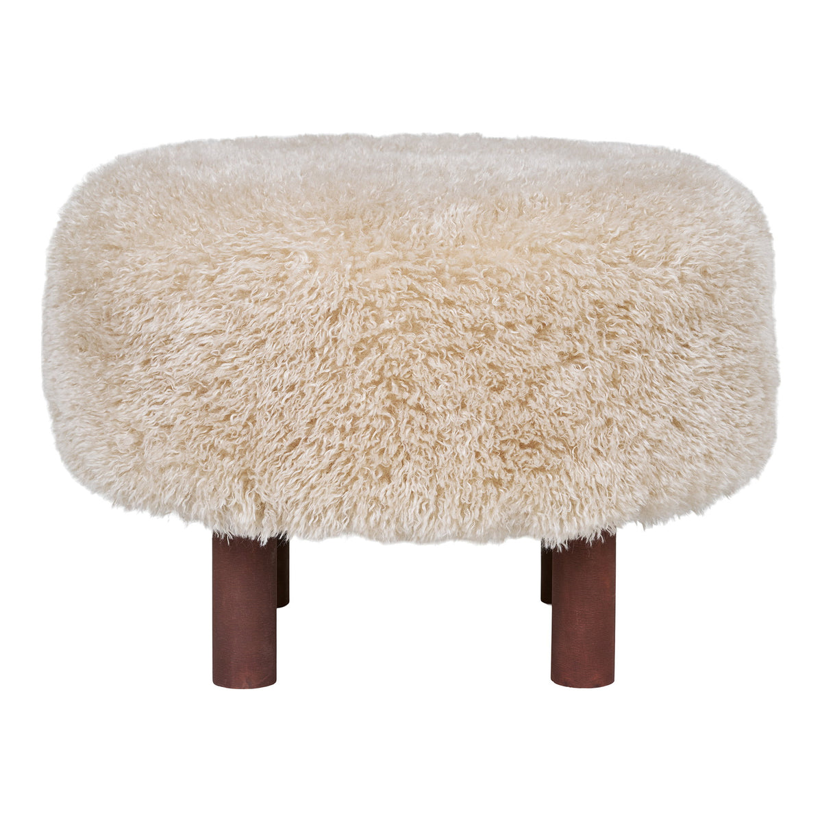 Smilla Pouf – Hellbraun, ø 50 × 36 cm – Ansicht 2