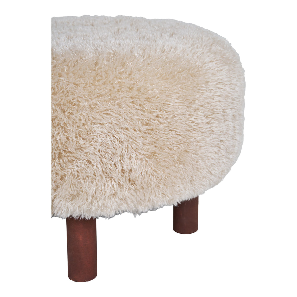 Smilla Pouf – Hellbraun, ø 50 × 36 cm – Ansicht 3