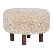 Smilla Pouf – Hellbraun, ø 50 × 36 cm von Luiva Living